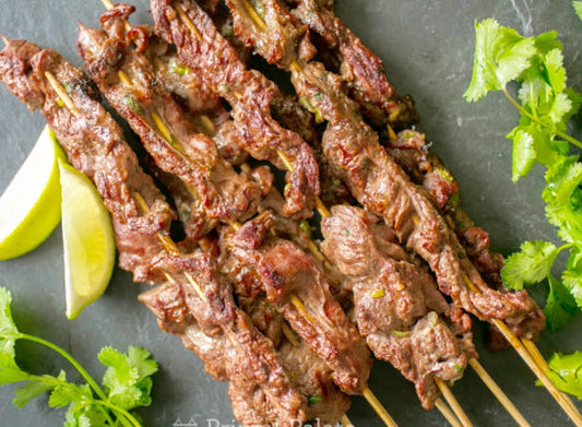 JJS OWN Cilantro Lime Skirt Steak Skewers