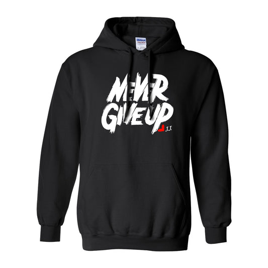 BLACK NEVER GIVE UP HOODIE (Youth)